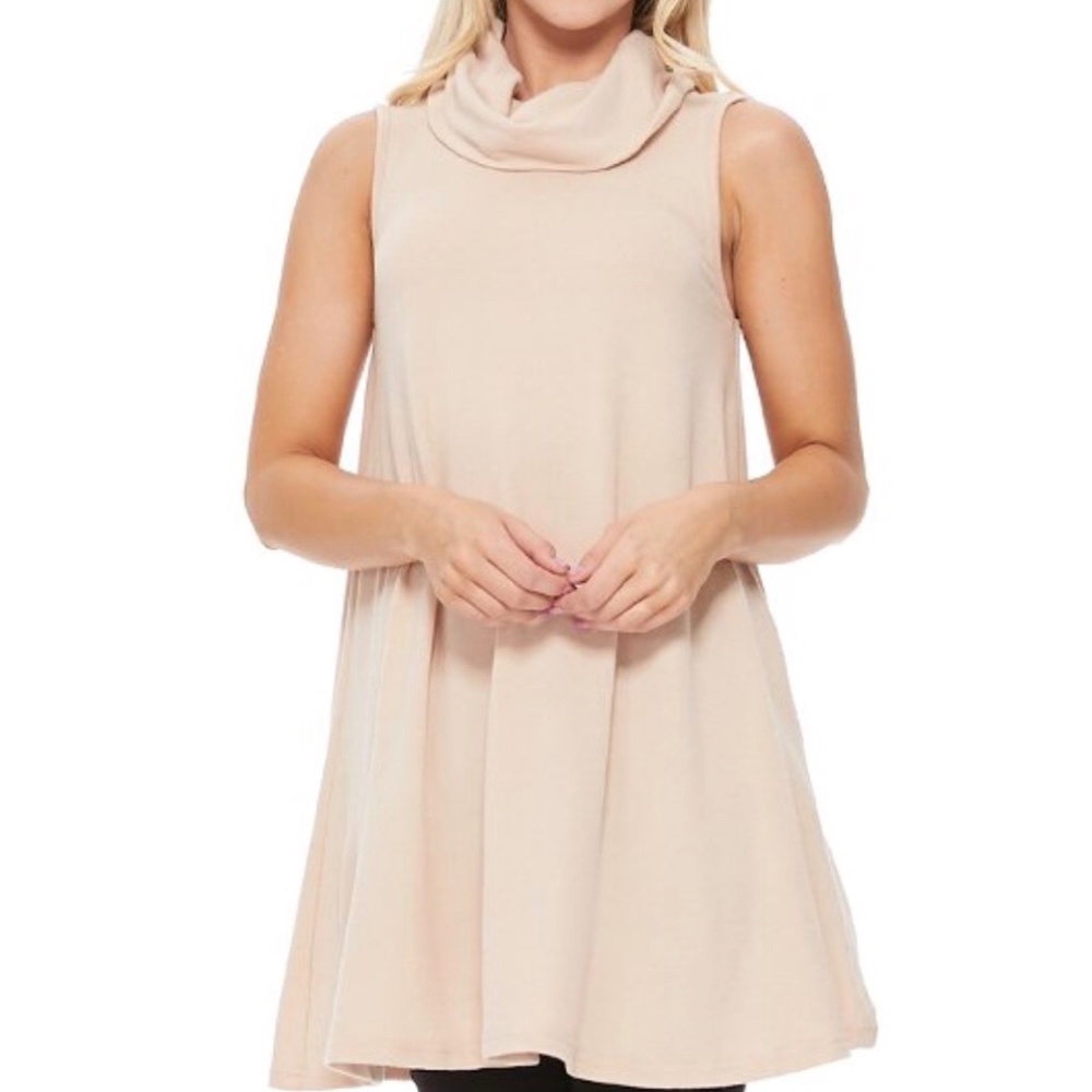 *NEW* SLEEVELESS RIBBED TURTLENECK SWEATER